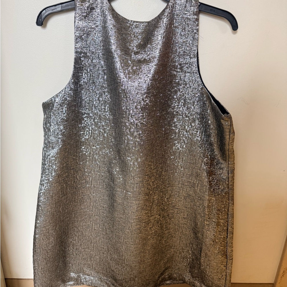 Time and Tru Metallic Sleeveless Dress - Picture 3 of 4